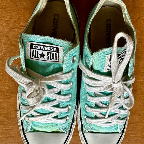 All Star Converse low mineral teal / mint color 8 women’s - Picture 4 of 6